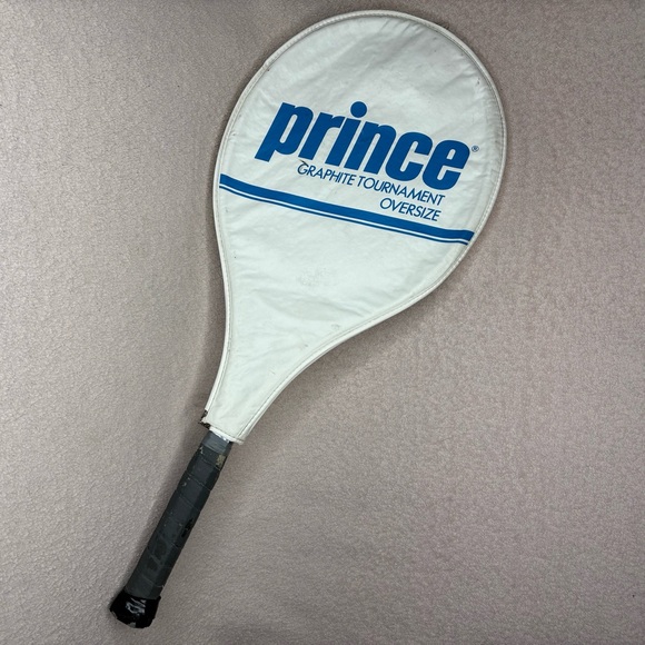 Prince Other - Prince Graphite Tournament Oversize Tennis Racket with Cover 4 1/4 Grip Active